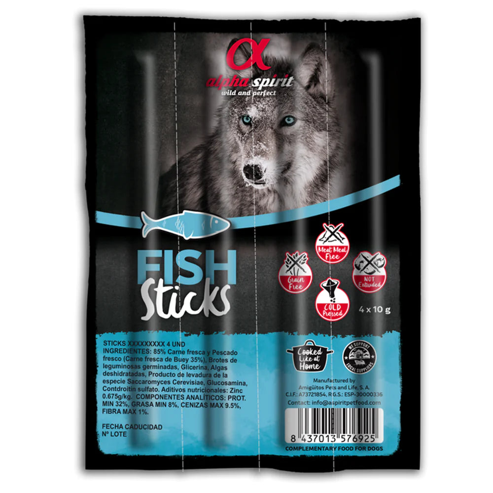 Alpha Spirit Fish Dog Treat Bar String