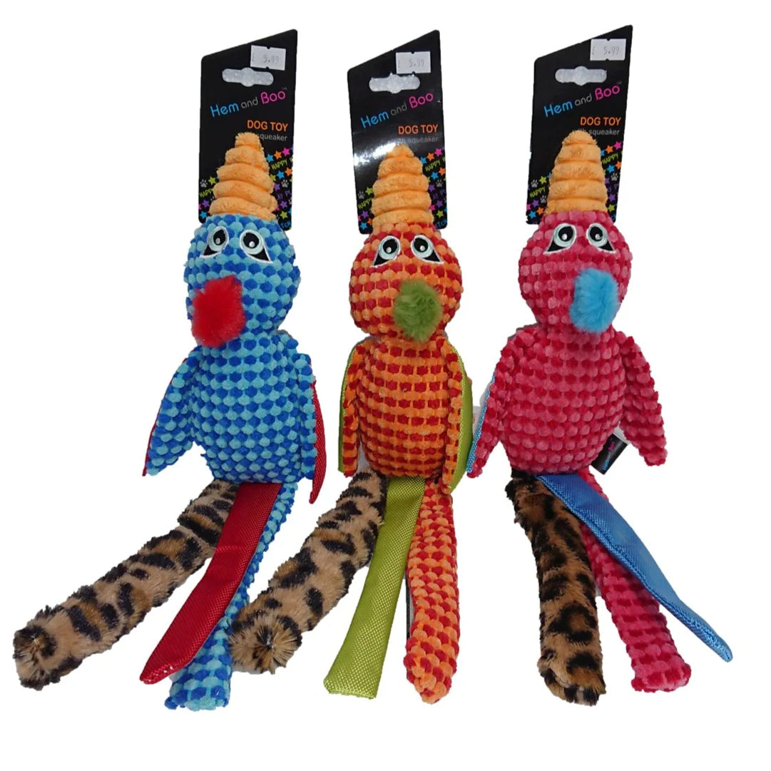 Hem & Boo Long Tail Bird Plush Toy