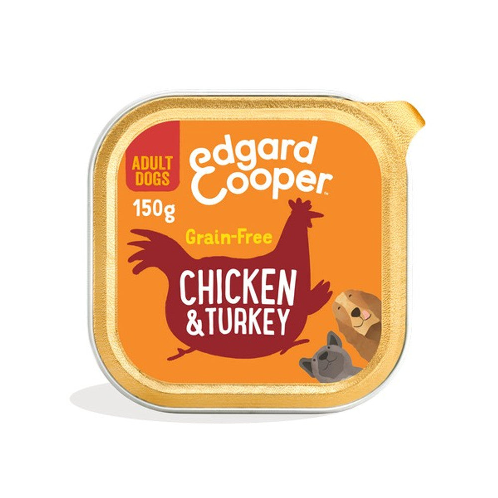 Edgard & Cooper Wet Cup for Dogs in Chicken & Turkey 150g