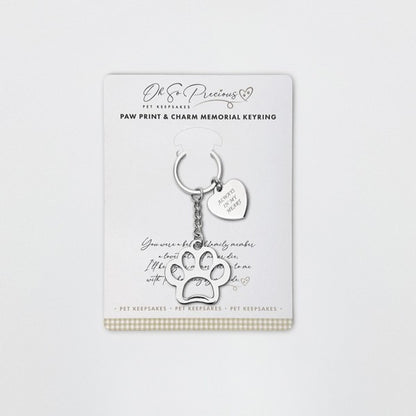 Oh So Precious Paw and Charm Keyring