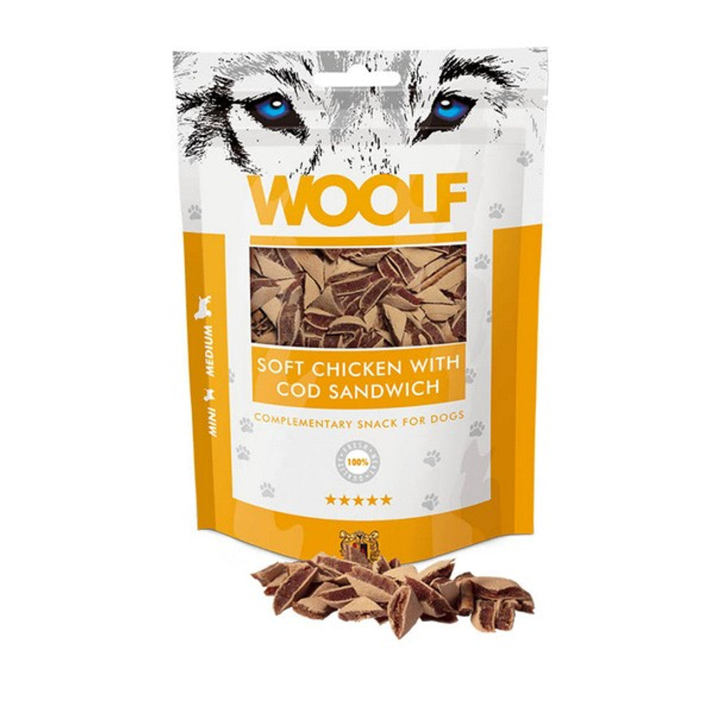 CoA Woolf Soft Sandwich of Chicken & Cod 100g