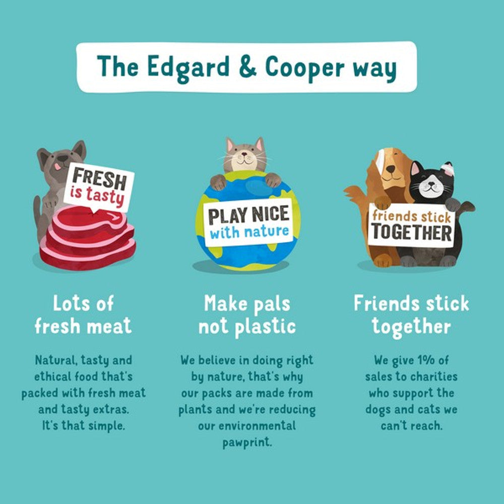 Edgard & Cooper Wet Tin for Dogs in Lamb & Beef 400g