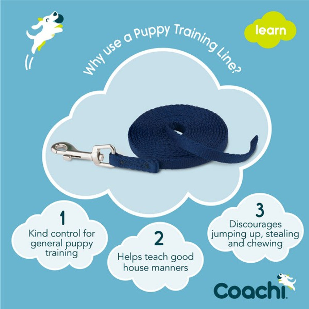 CoA Coachi Puppy Training Line Navy 2.5m