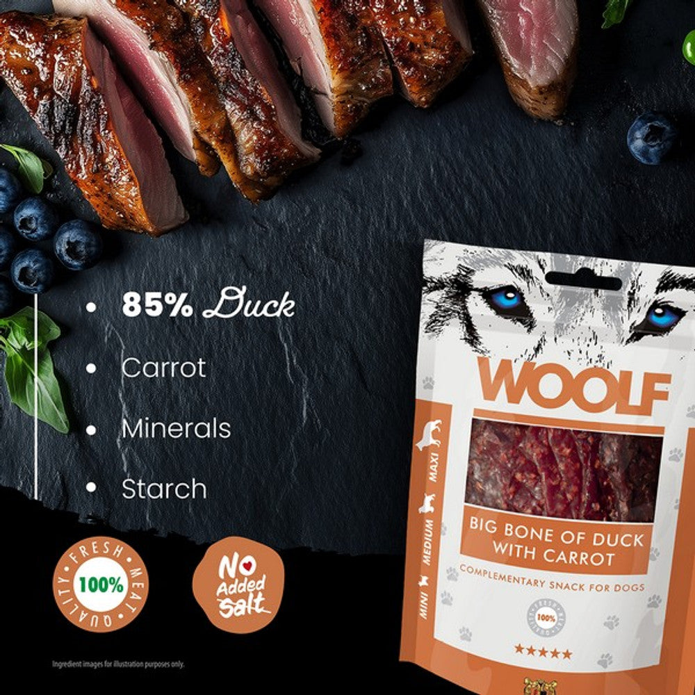 CoA Woolf Big Bone of Duck with Carrot 100g