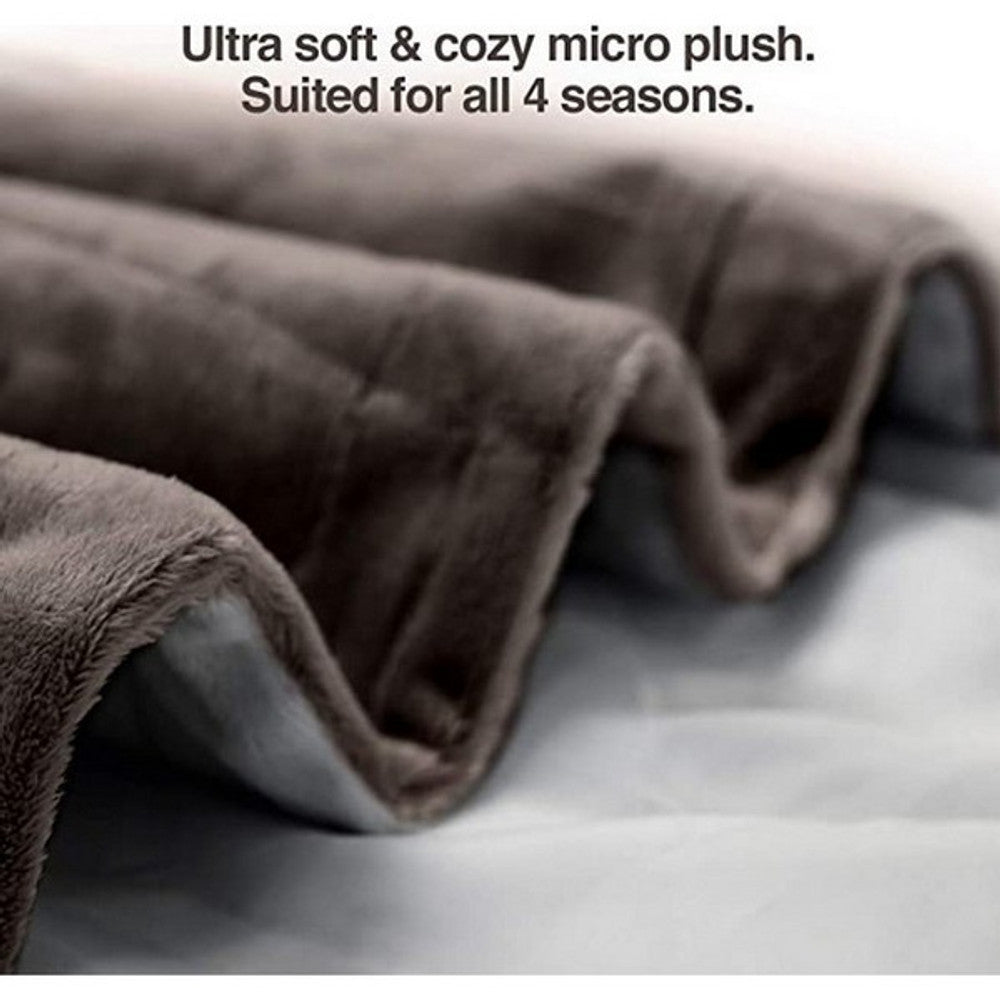 PetFusion Microplush Pet Blanket Brown