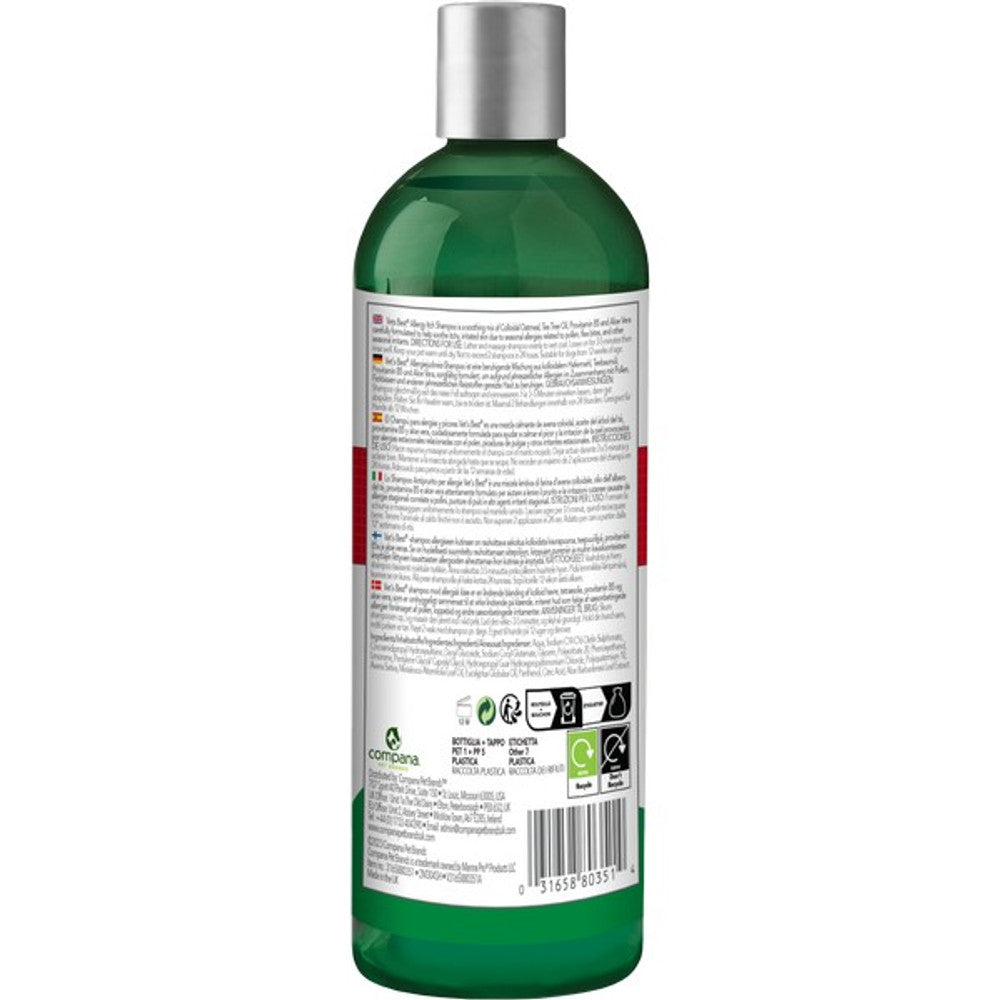 Vets Best Allergy Itch Relief Shampoo 500ml