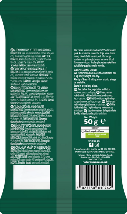 Natures Menu Original Puppy Chicken & Pork Treats