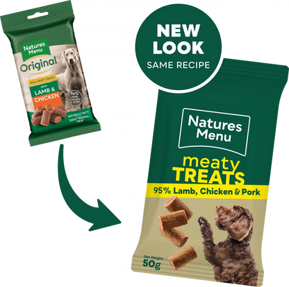 Natures Menu Treats Lamb, Chicken & Pork For Dogs