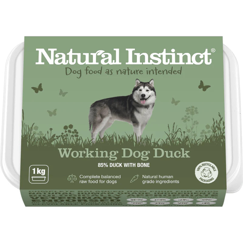 Natural Instinct Working Dog Duck 1kg