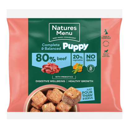 Natures Menu Country Hunter Puppy Nuggets Beef 1kg