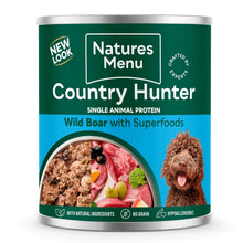 Natures Menu Country Hunter dog food can on a white background