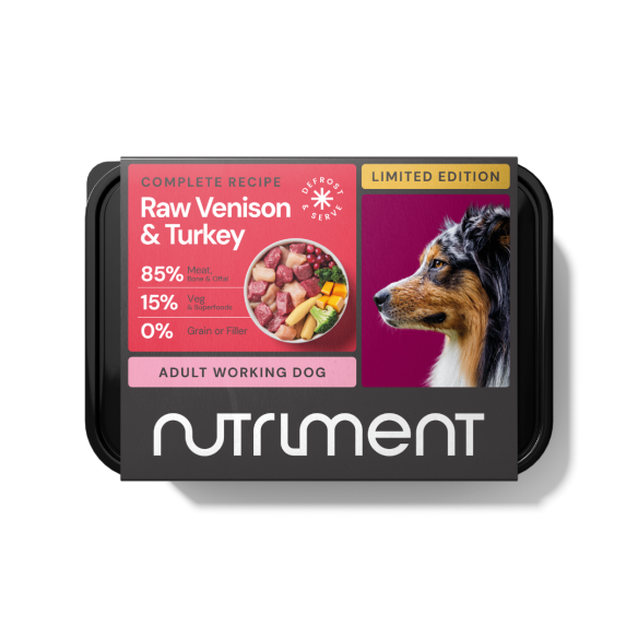 Nutriment Raw Venison & Turkey 500g -Christmas  Limited Edition