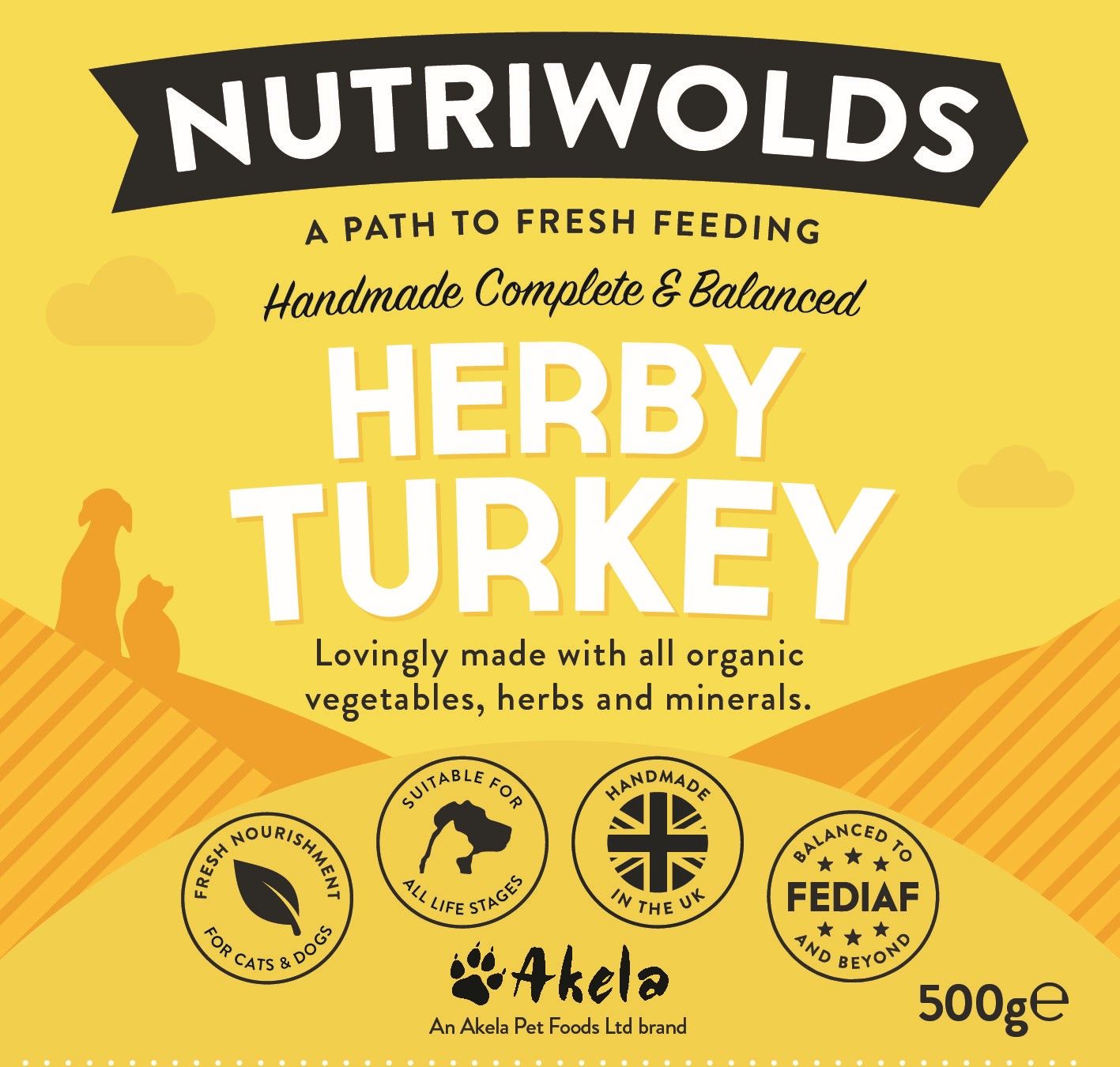 Nutriwolds erby Turkey Complete Dog Food 500g