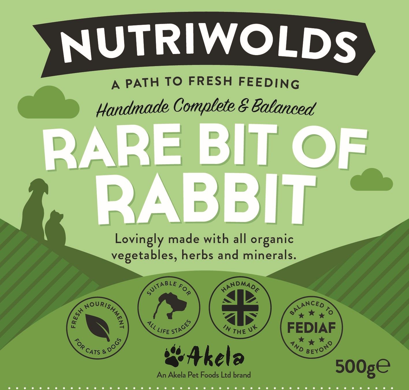 Nutriwolds Rare Bit of Rabbit Complete Dog Food 500g