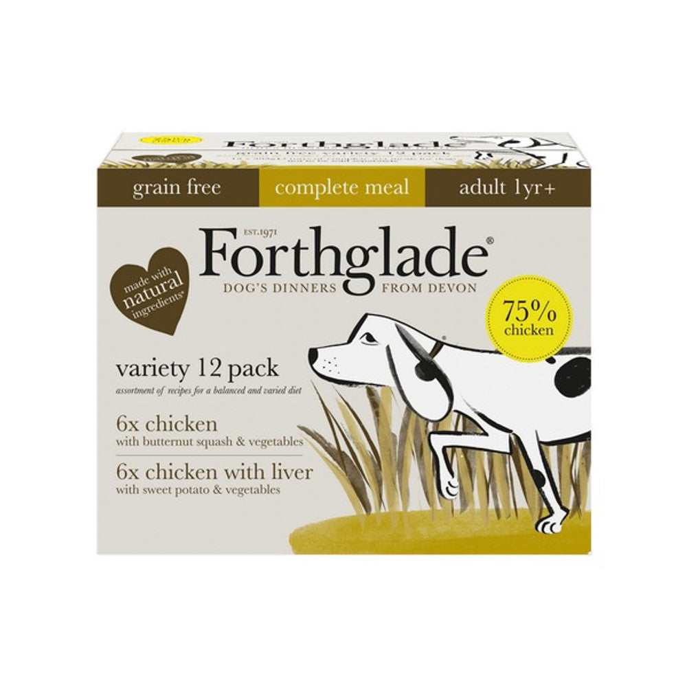 Forthglade Complete Adult GF Variety Poultry & Vegetables 12x395g