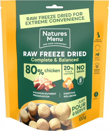 Natures Menu Complete Freeze Dried Food 80/20 Chicken