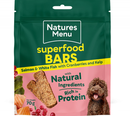Natures Menu Country Hunter Superfood Bars Salmon and White Fish