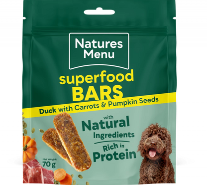 Natures Menu Country Hunter Superfood Bars Duck