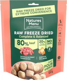 Natures Menu Complete Freeze Dried Food 80/20 Beef