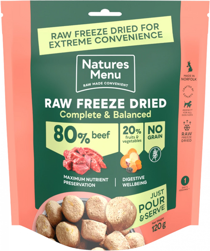 Natures Menu Complete Freeze Dried Food 80/20 Beef
