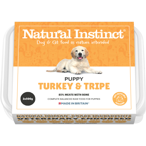 Natural Instinct Puppy (Turkey & Tripe) 2x500g