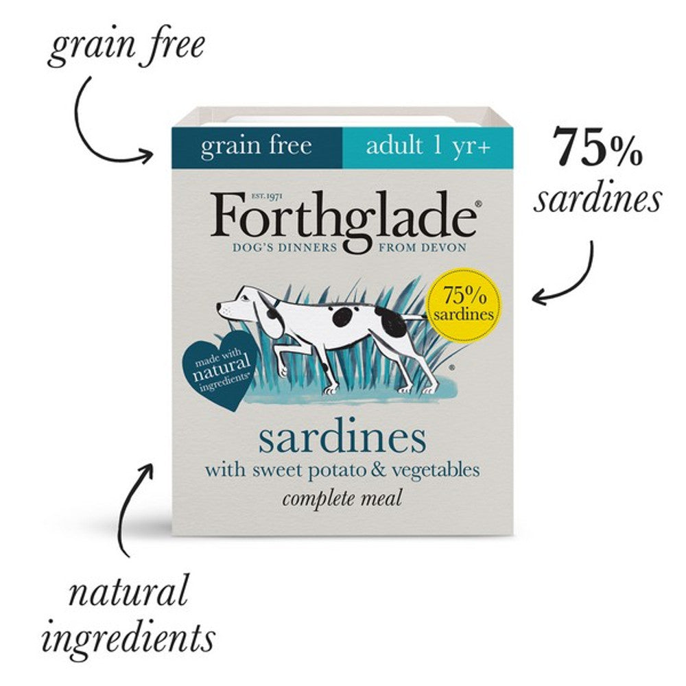 Forthglade Complete Adult Sardines Grain Free 395g