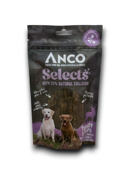 Anco Selects Turkey Strips with Collagen 85g