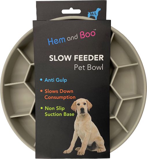 Hem & Boo Slow Feeder Bowl with Suction