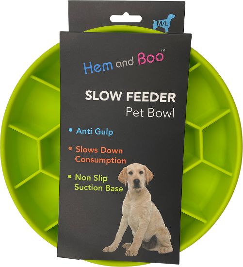 Hem & Boo Slow Feeder Bowl with Suction
