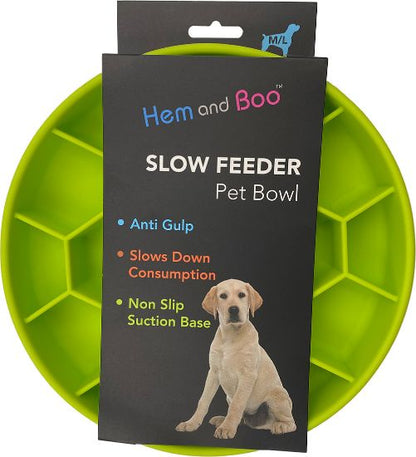 Hem & Boo Slow Feeder Bowl with Suction