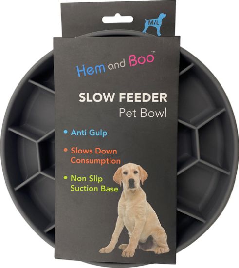 Hem & Boo Slow Feeder Bowl with Suction