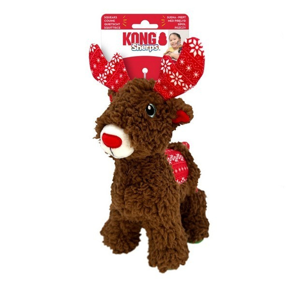 KONG Holiday Sherps Reindeer Medium