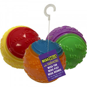 TPR Tennis Ball with Squeaker Mixed 2.5''