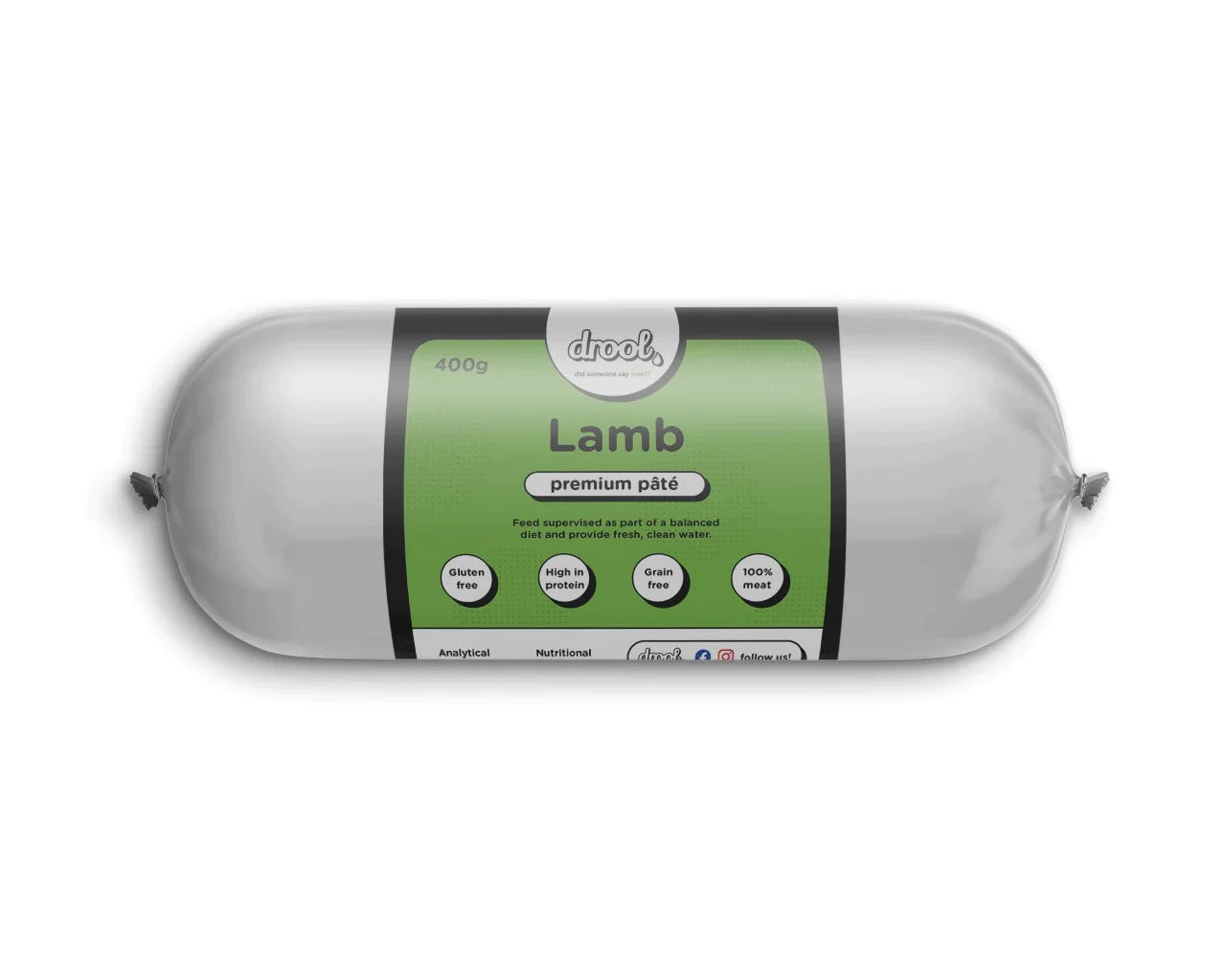 Drool Premium Pate Lamb (400g)