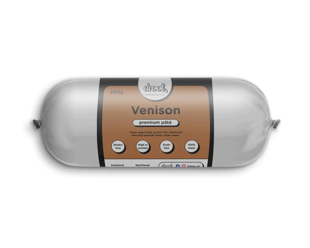 Drool Premium Pate Venison (400g)