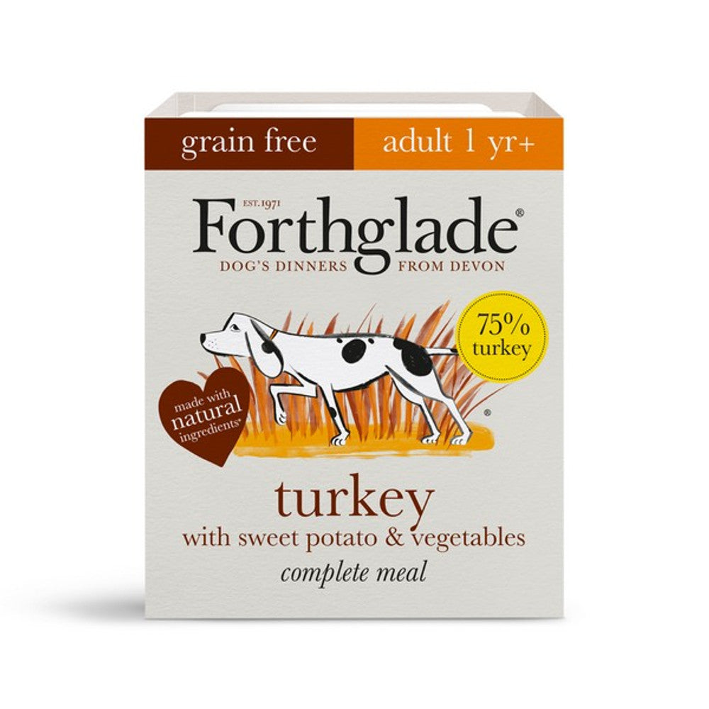 Forthglade Complete Meal Adult Turkey, Sweet Potato, Veg Grain Free 395g