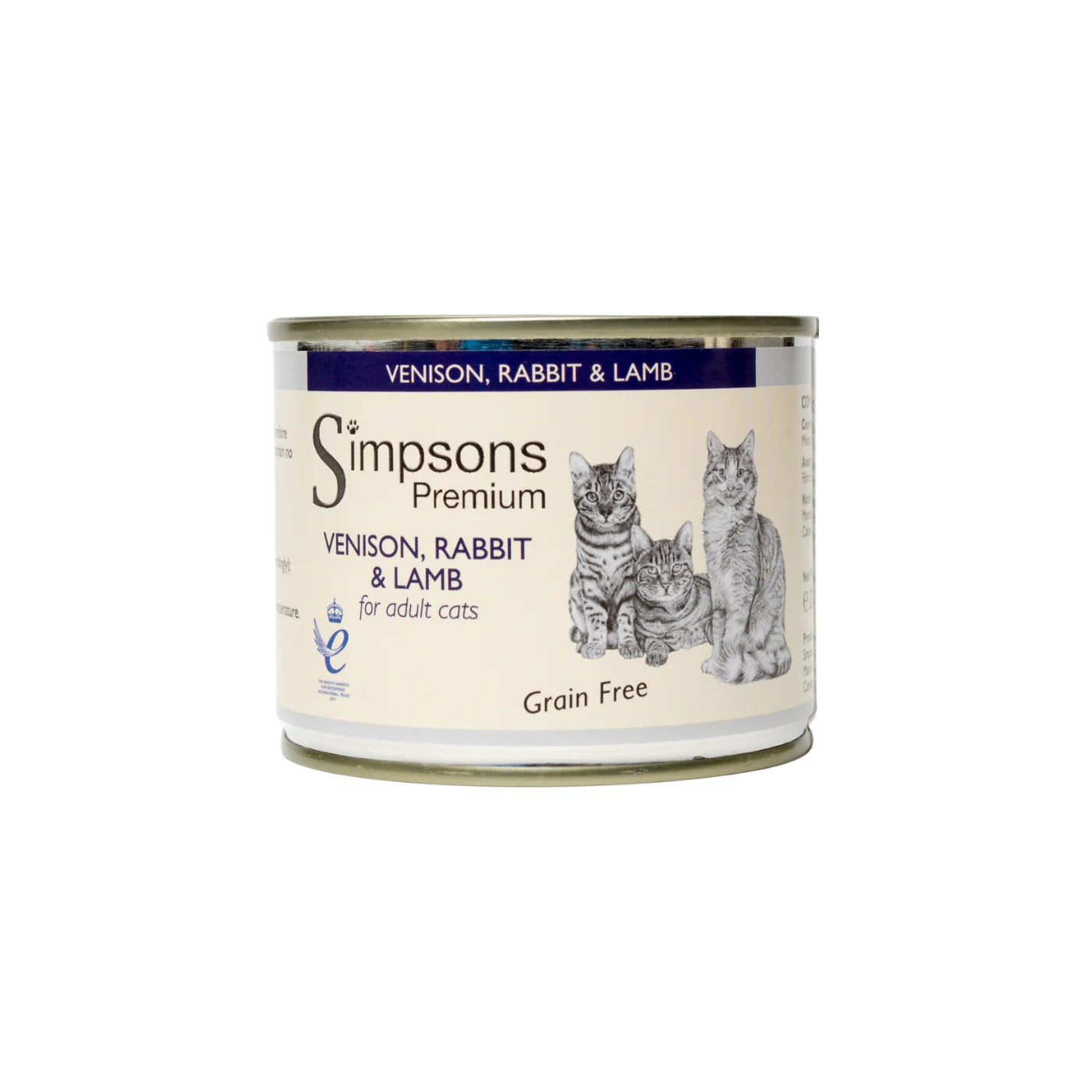 Simpsons Cat Food - Venison, Rabbit & Lamb (200g)