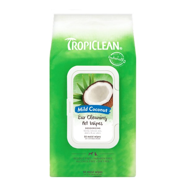 TropiClean Ear Cleaning Wipes 50s