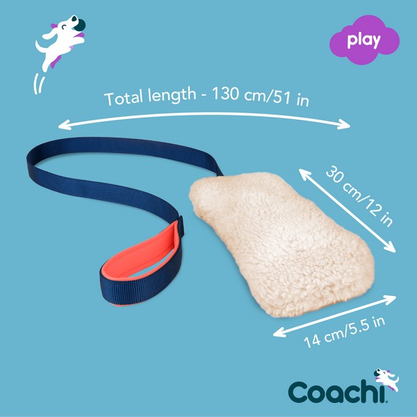 CoA Coachi Chase & Crinkle Navy, Coral & Faux Lambswool