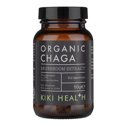 Kiki Health Organic Mushroom Extract Chaga Powder 50g