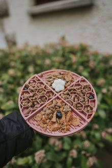 Honeycomb Lick Mat Old Rose
