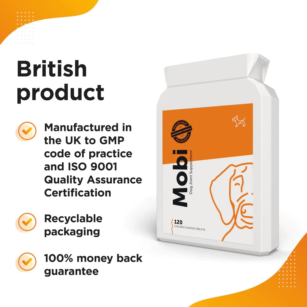 Dog's Lounge MOBI Tablet – Hip and Joint Mobility Supplement for Dogs