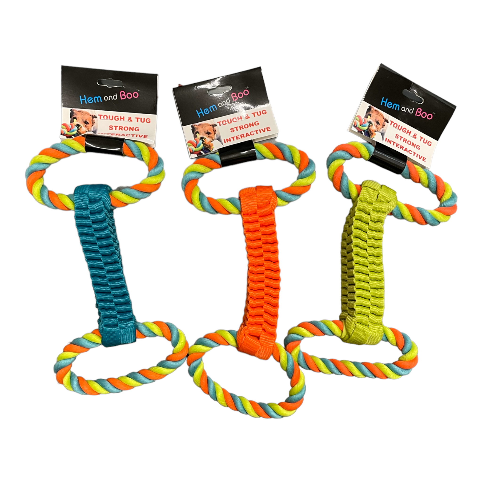 Hem and Boo Tough and Tug Plaited Rope with Handle