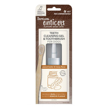 TropiClean Enticers Teeth Cleaning Gel & Toothbrush Peanut Butter and Honey