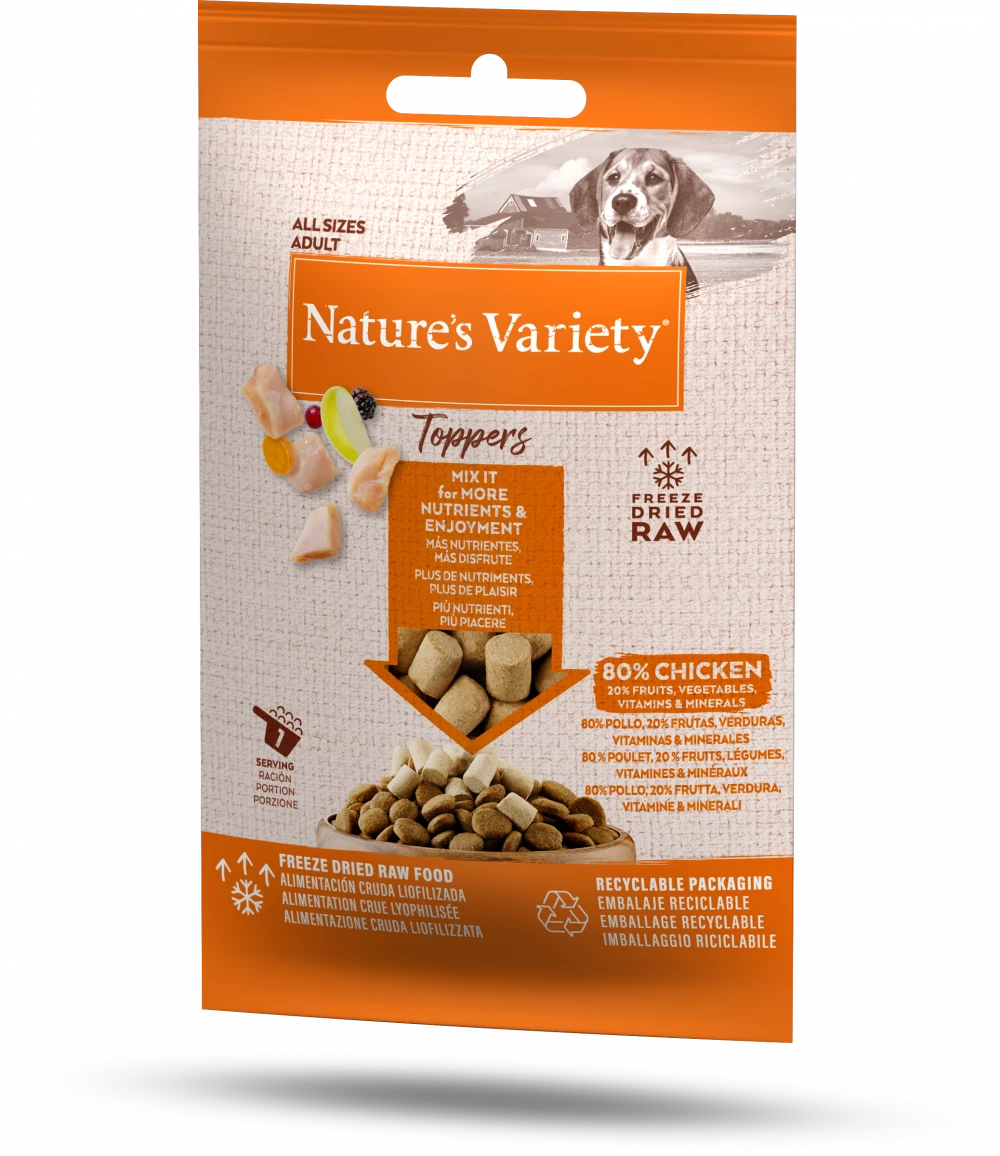 Nature's Variety Chicken Toppers for Adults Dogs