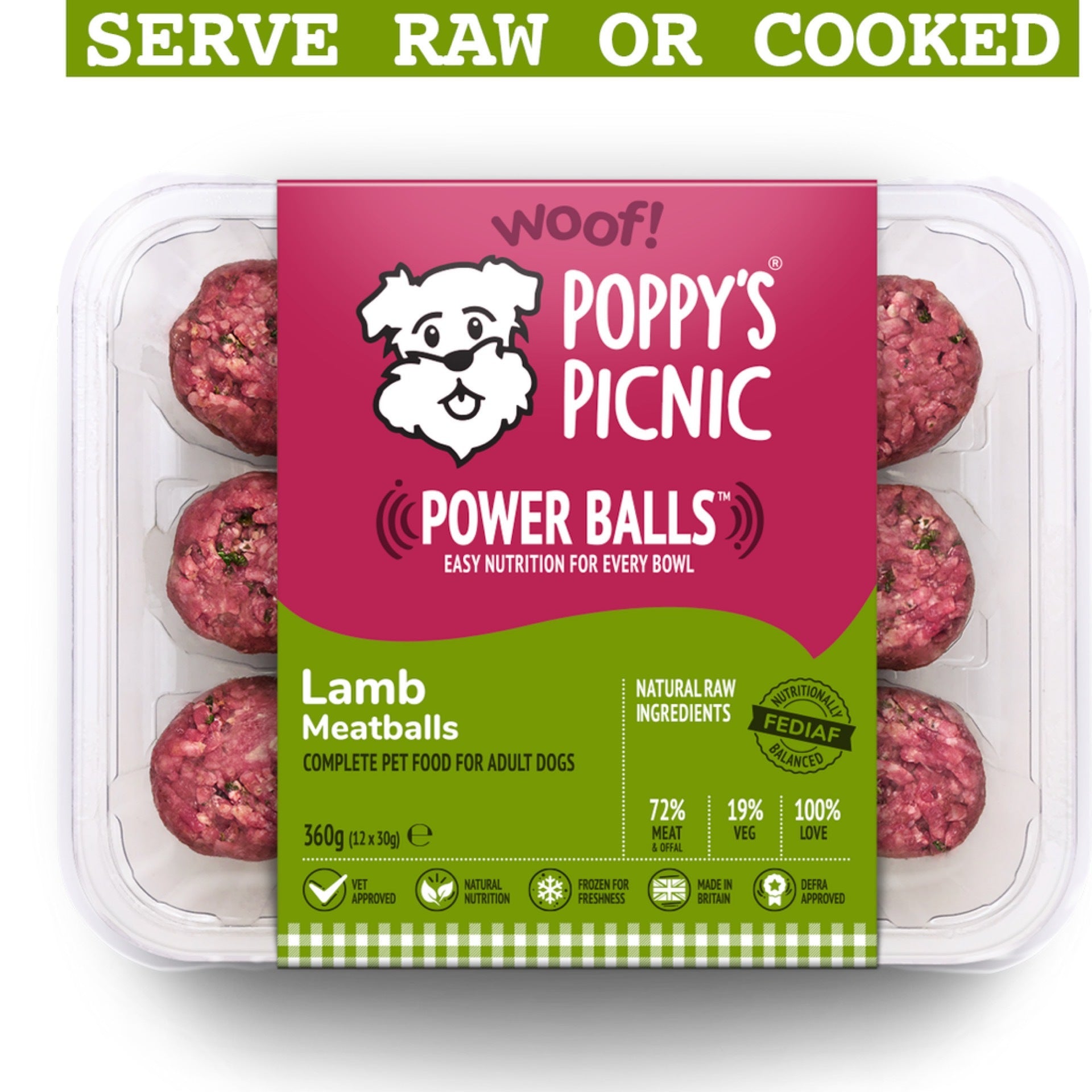 Poppy's Picnic Power Balls Lamb 360g