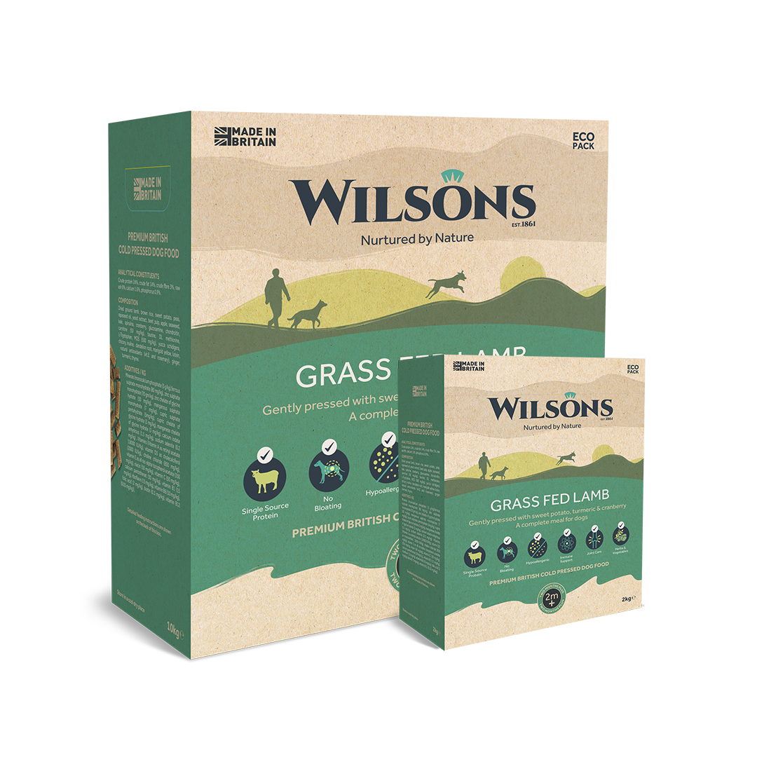 Wilson’s Grass Fed Lamb Premium British Cold Pressed Dog Food