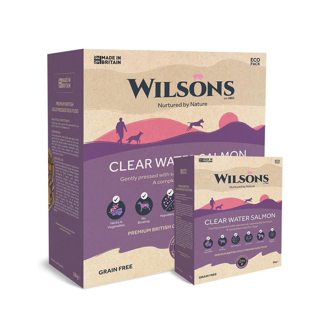 Wilson’s Clear Water Salmon Premium British Cold Pressed Dog Food 2kg