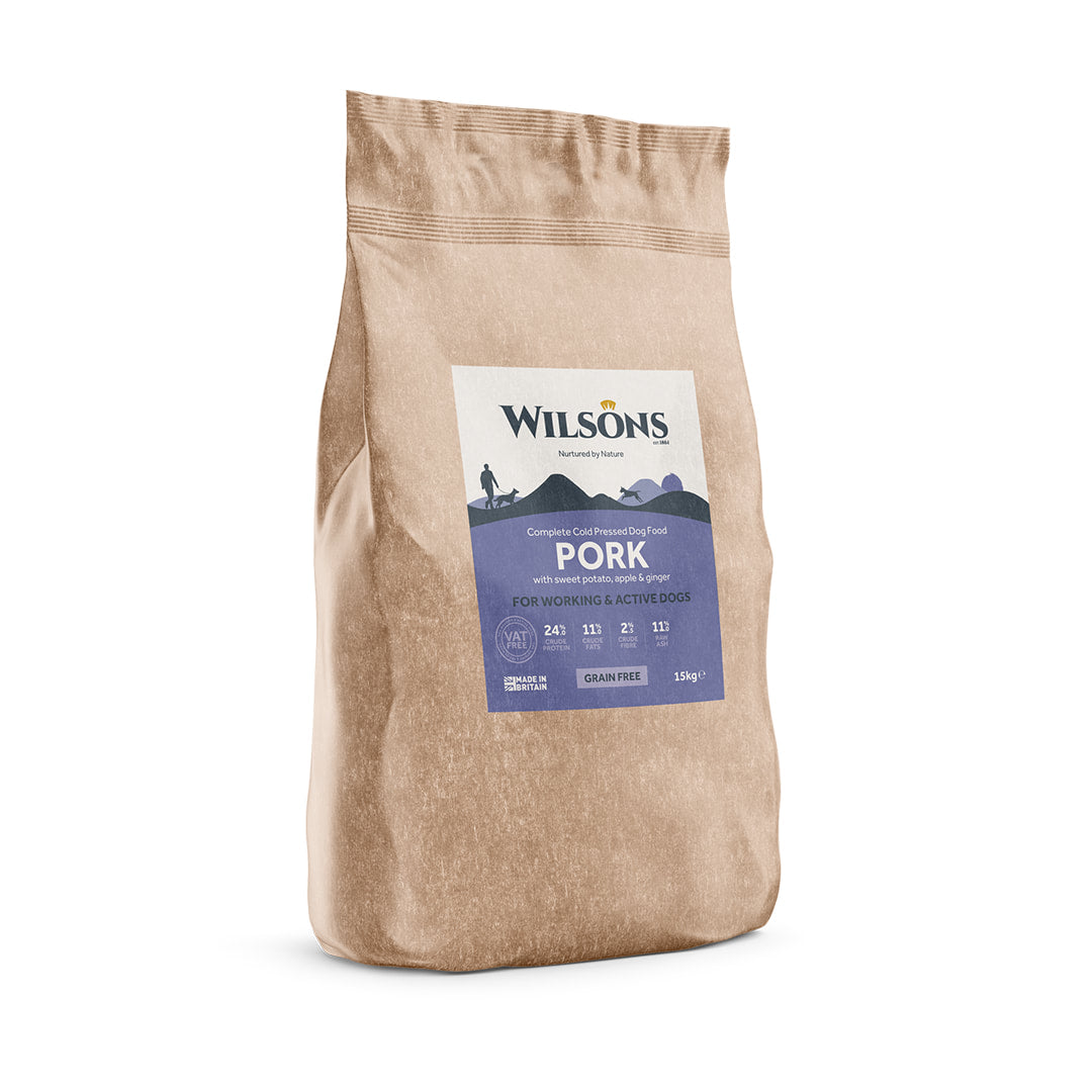 Wilsons Pork Cold Pressed Working Dog Food 15kg