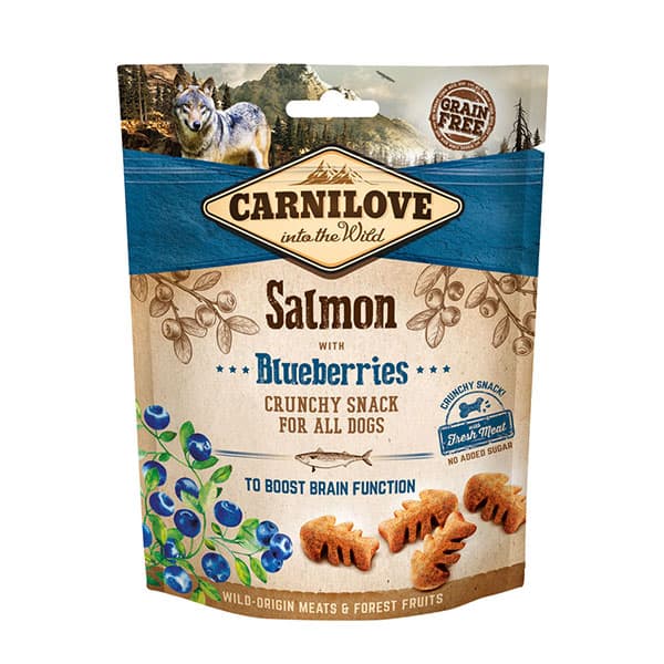 Carnilove Salmon with Blueberries Crunchy Snack 200g